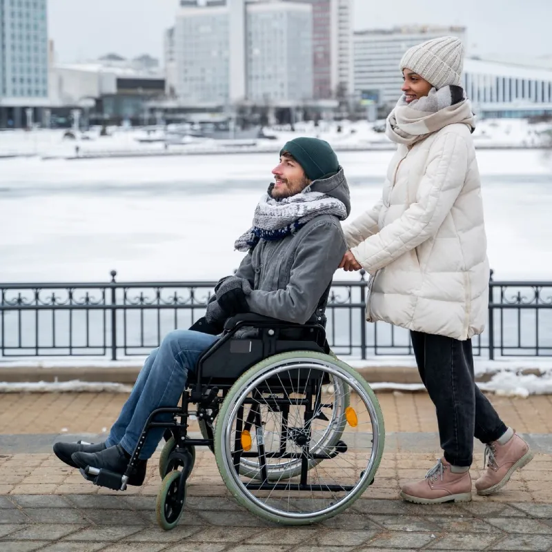 Support worker accompanying a participant to a medical appointment