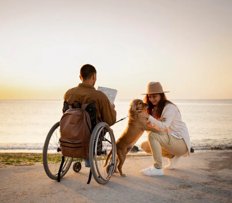 Support worker accompanying a participant to a medical appointment